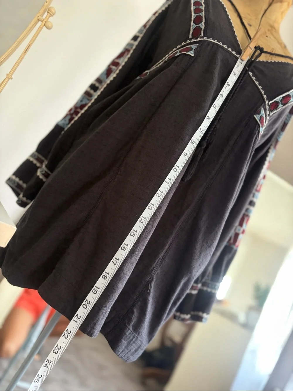 Free People All My Life Embroidered Tunic Dress